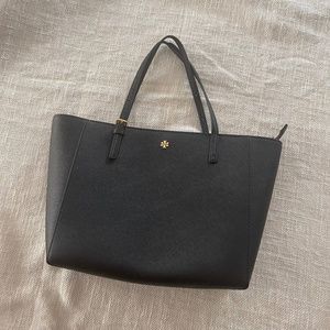 Tori Burch Emerson Black Leather Bag, Shoulder or Cross Body